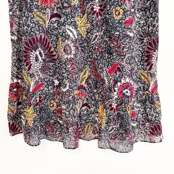 BOGO! Madewell Bali Blooms Baltic Block Print Cotton Dress XS - Picture 5 of 10